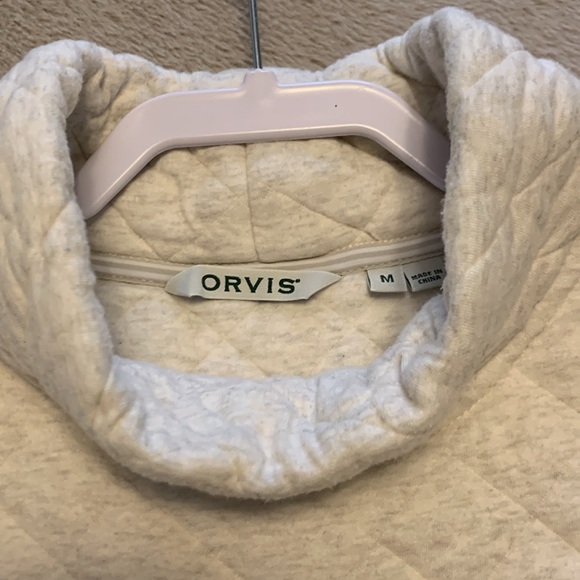 Orvis Quilted Tunic/Dress size M Oatmeal Heather cute warm and cozy fall dress. - Picture 3 of 6